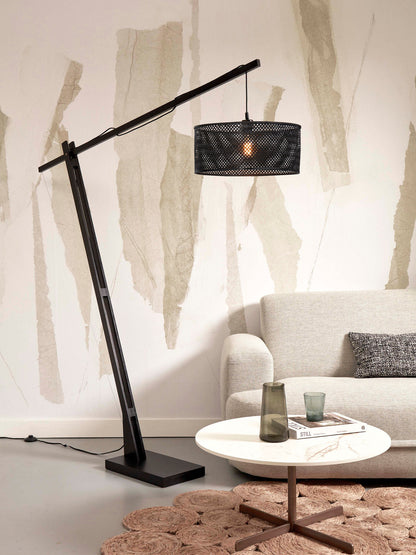 GOOD&MOJO Floor lamp Java 5-legs nat/50x22, bl/nat.