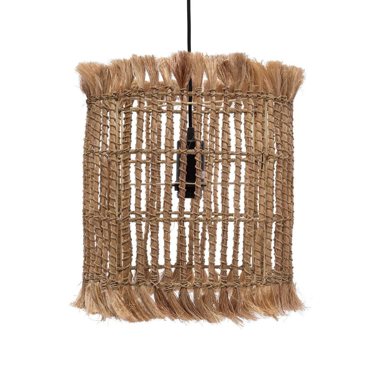 Bazar Bizar Antwerp The Abaca Bird Cage Pendant - Natural - M