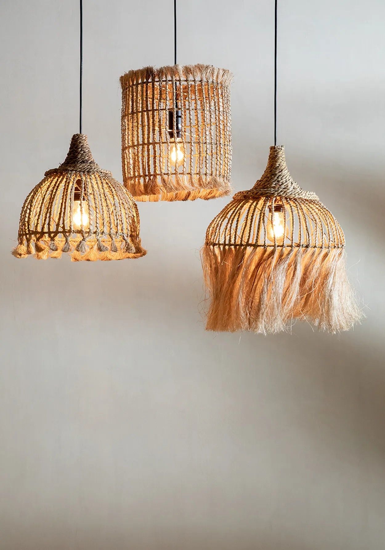 Bazar Bizar Antwerp The Abaca Bird Cage Pendant - Natural - M