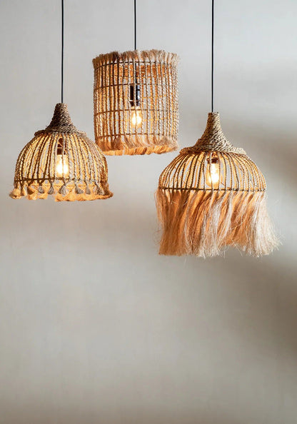 Bazar Bizar Antwerp The Abaca Bird Cage Pendant - Natural - M