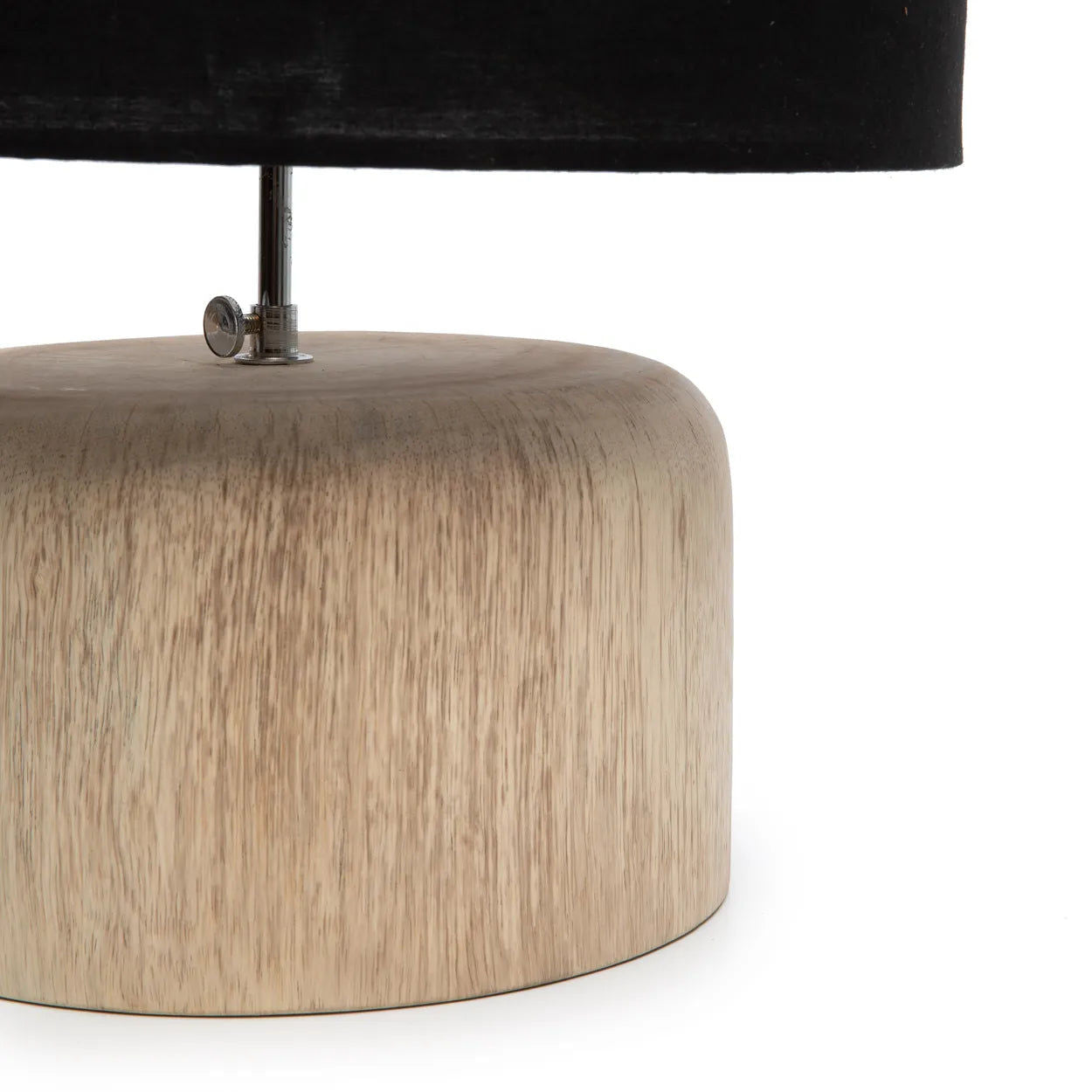 Bazar Bizar Antwerp The Teak Wood Table Lamp - Natural Black