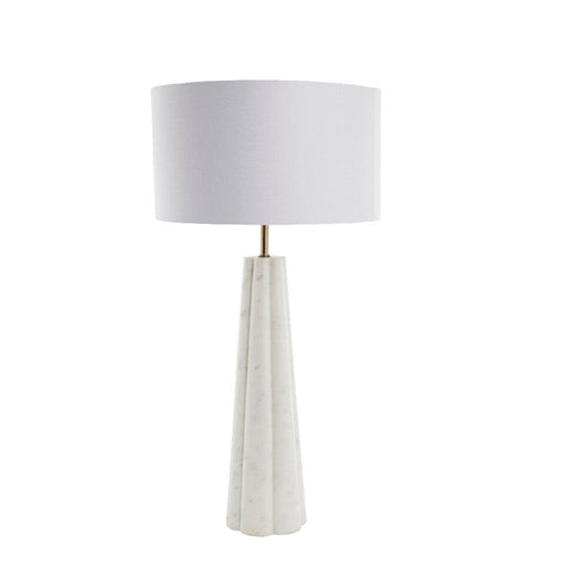 LENE BJERRE Sophie bordlampe 66x33 cm. hvid marmor