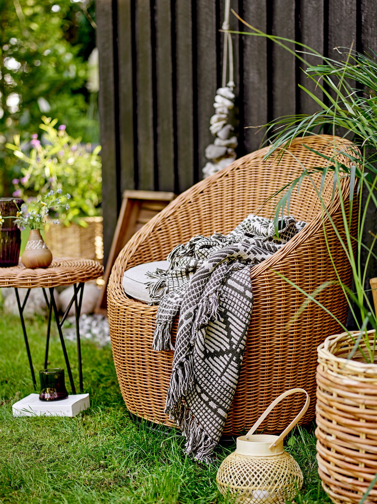 Bloomingville Roccas Loungestol, Brun, Polyrattan