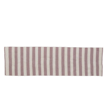 Lene Bjerre Design DK Strivie gulvtæppe løber 240x70 cm. stribet rosa