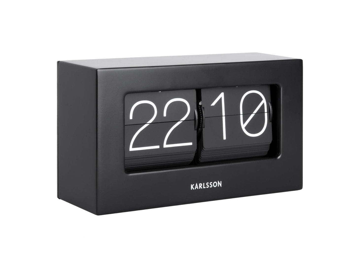 Karlsson Wall / Table clock Boxed Flip matt black