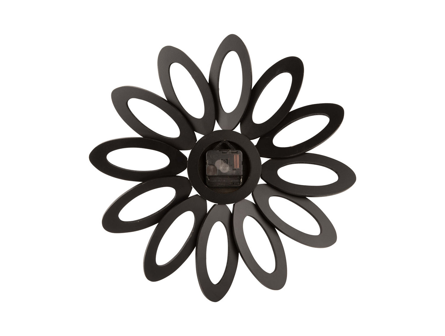 Karlsson Wall clock Fiore wood veneer black