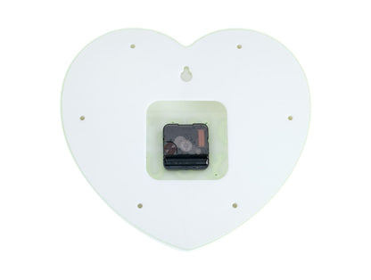 Karlsson Wall clock Heart Candy soft green