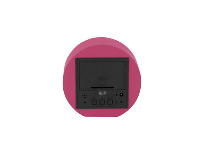 Karlsson Alarm clock Spry round LED bright pink