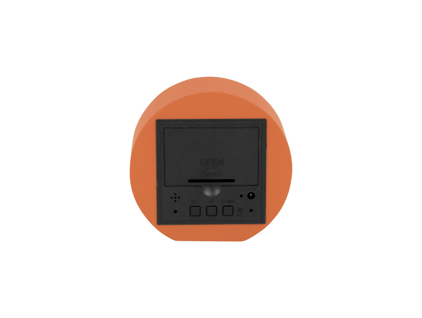 Karlsson Alarm clock Spry round LED bright orange