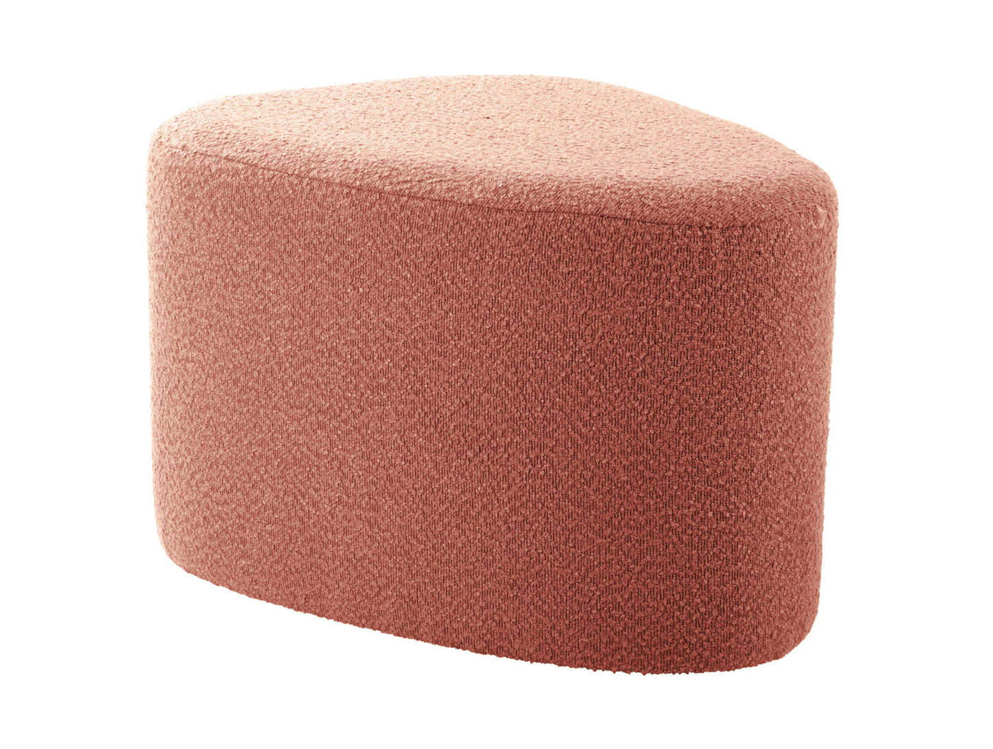 Leitmotiv Pouf Ada organic large bouclé faded pink