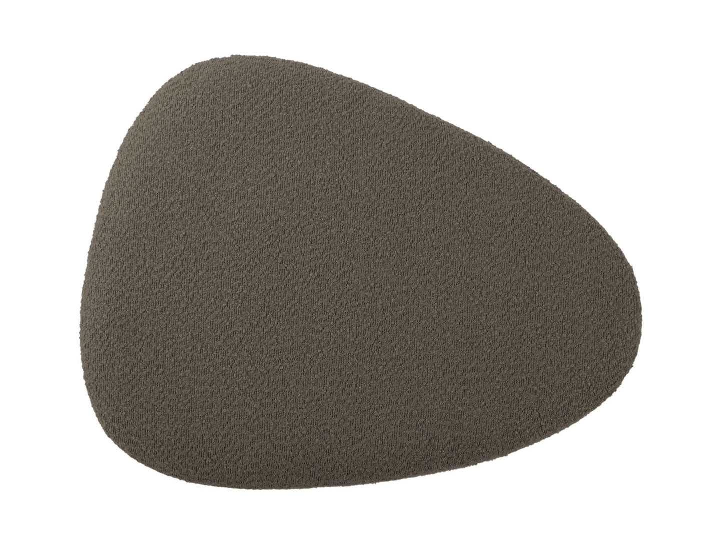 Leitmotiv Pouf Ada organic large bouclé taupe green