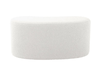 Leitmotiv Pouf Ada wave bouclé off white