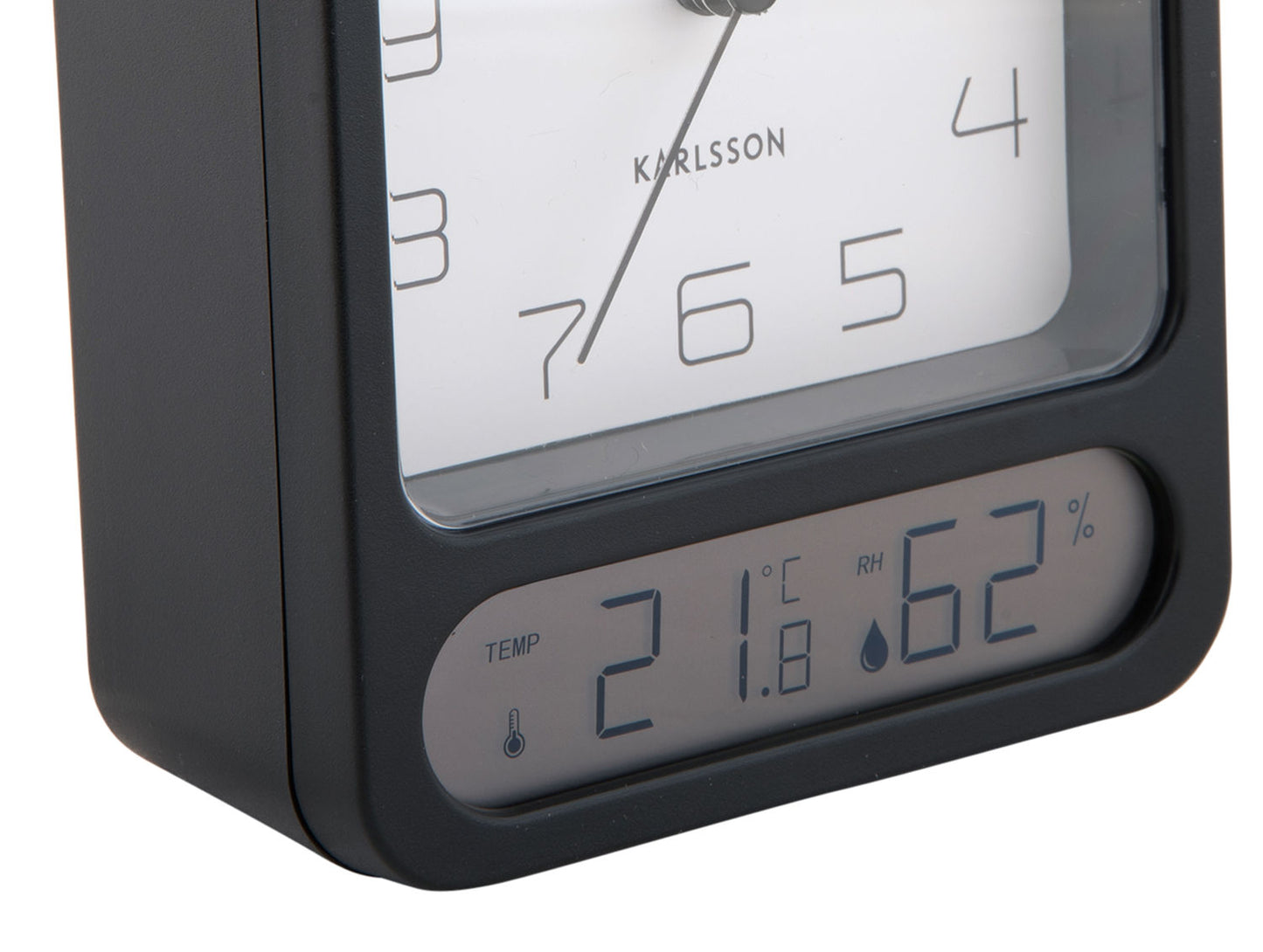 Karlsson Alarm clock Duo matt black