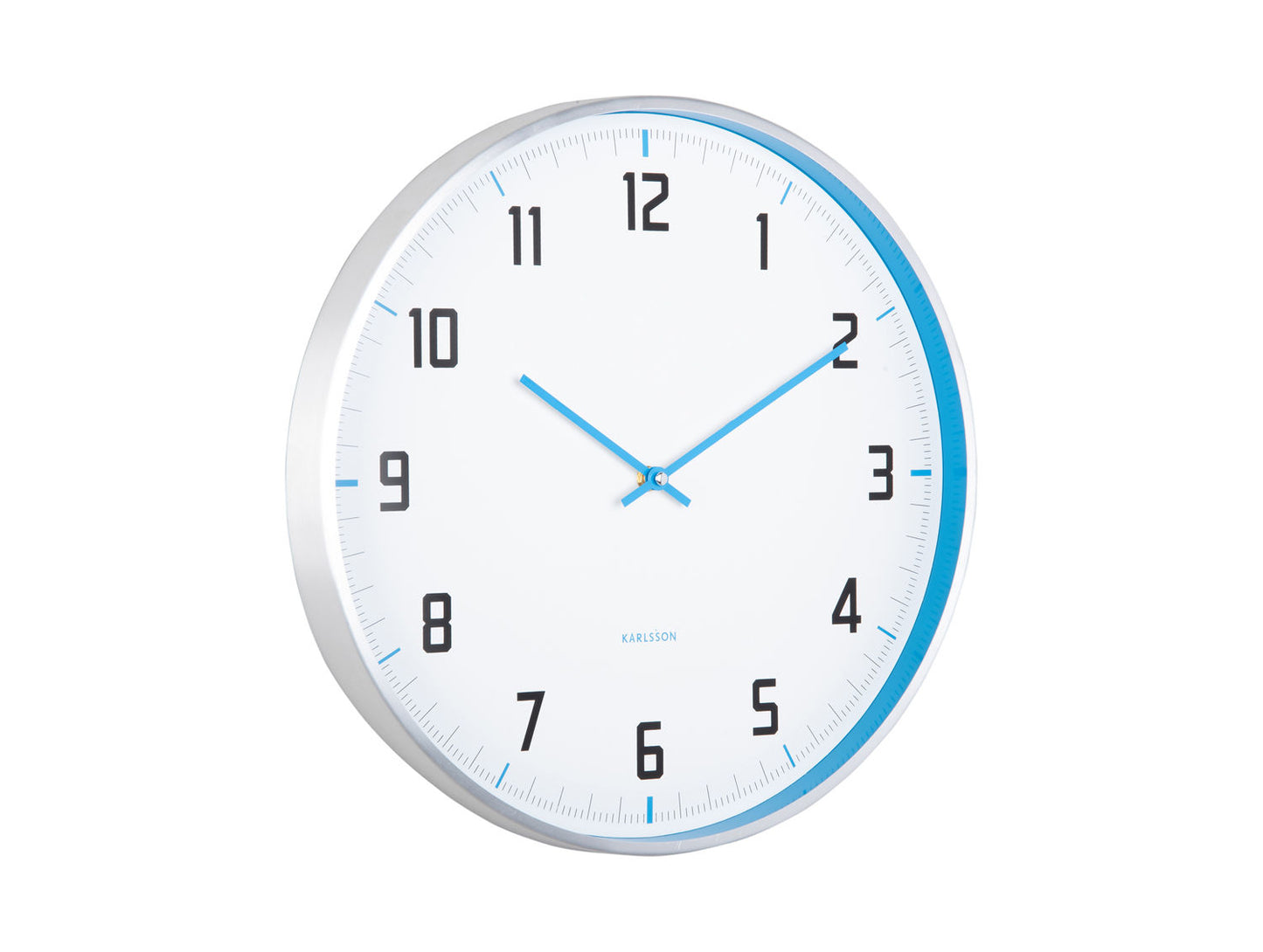 Karlsson Wall clock Sporty bright blue