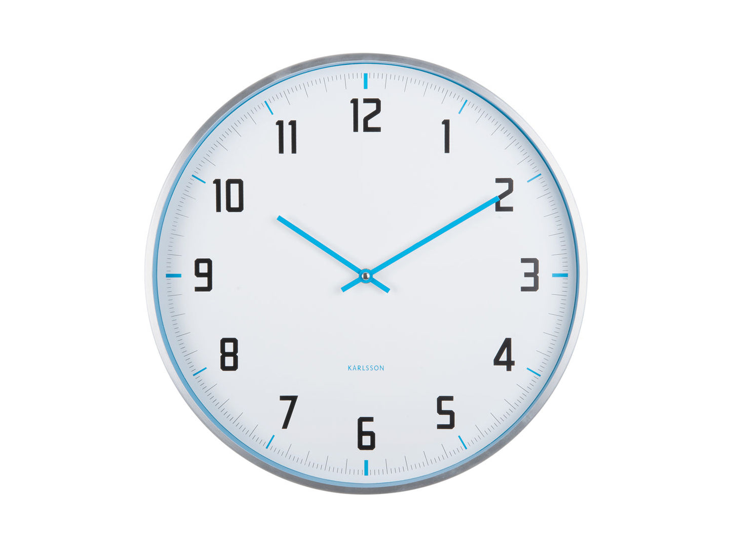 Karlsson Wall clock Sporty bright blue