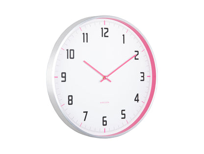 Karlsson Wall clock Sporty bright pink