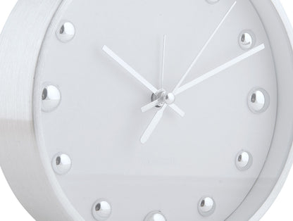 Karlsson Alarm clock Shiny Dots white w. silver