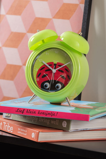 Karlsson Alarm clock Peekaboo Ladybug green