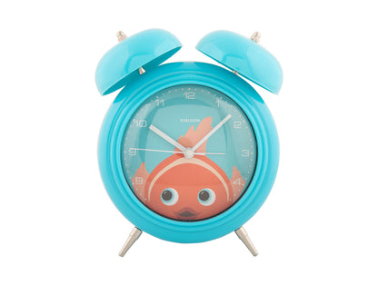 Karlsson Alarm clock Peekaboo Goldfish light blue