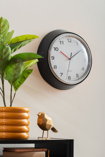 Karlsson Wall clock Modern Retro black