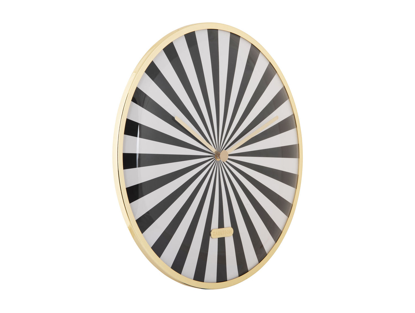 Karlsson Wall clock Candy Swirl Dome black & white