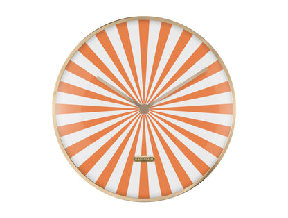 Karlsson Wall clock Candy Swirl Dome bright orange & white