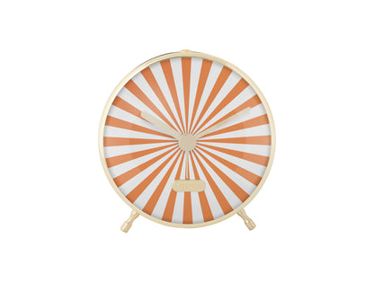 Karlsson Alarm clock Candy Swirl bright orange & white