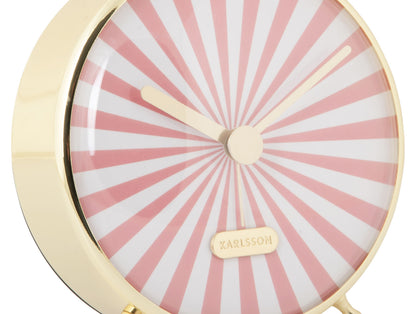 Karlsson Alarm clock Candy Swirl flamingo pink & white