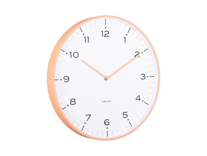 Karlsson Wall clock Circus Rings peach orange