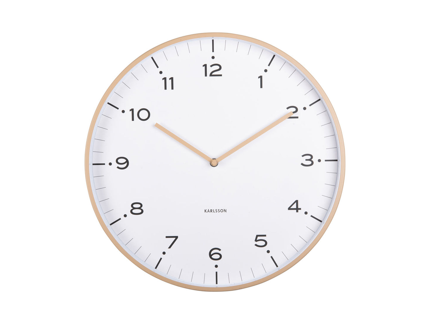 Karlsson Wall clock Circus Rings soft brown