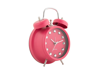 Karlsson Alarm clock Glam Diamonds dark pink