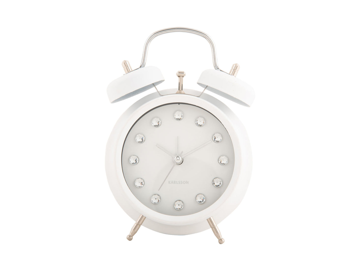 Karlsson Alarm clock Glam Diamonds white