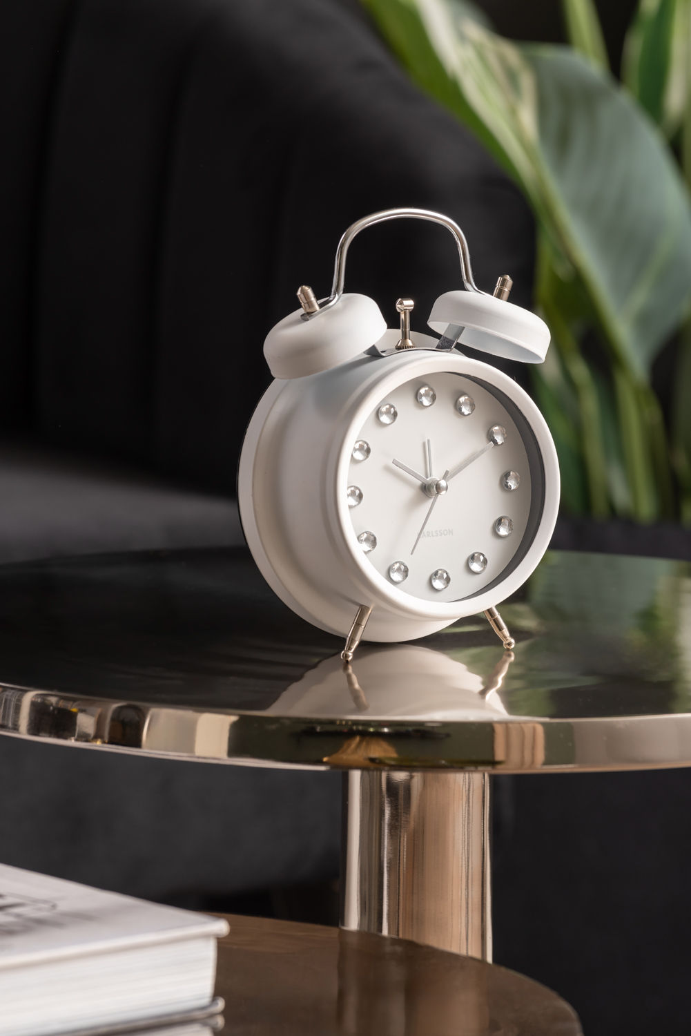 Karlsson Alarm clock Glam Diamonds white