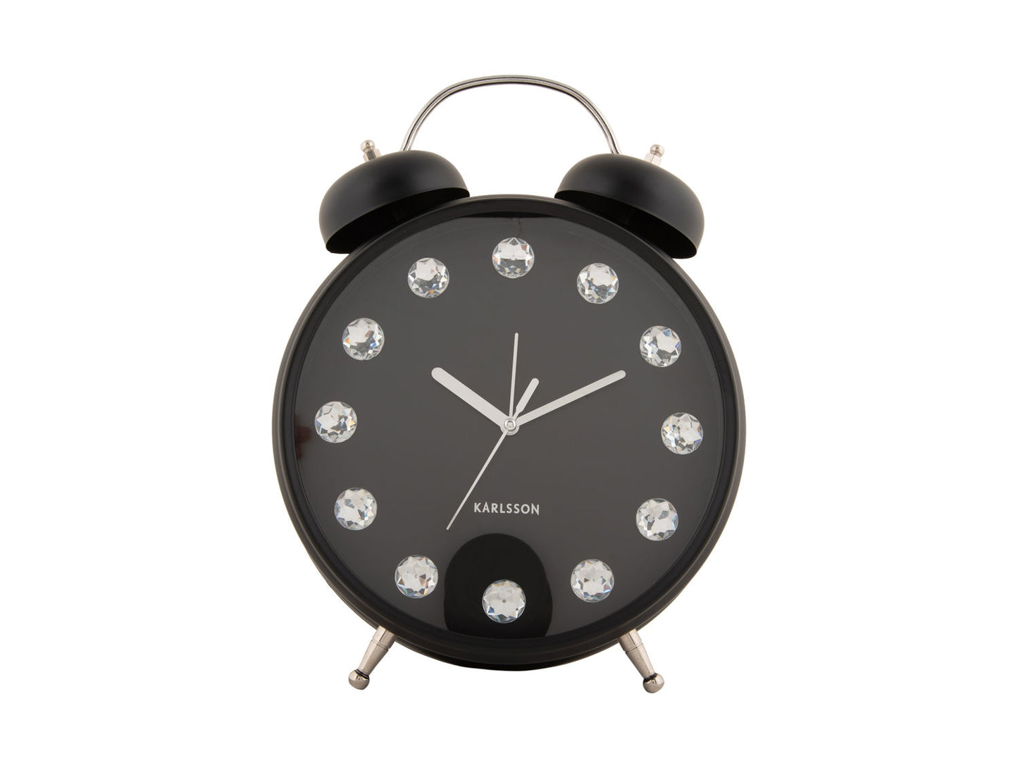 Karlsson Alarm clock Glam Diamonds XL black