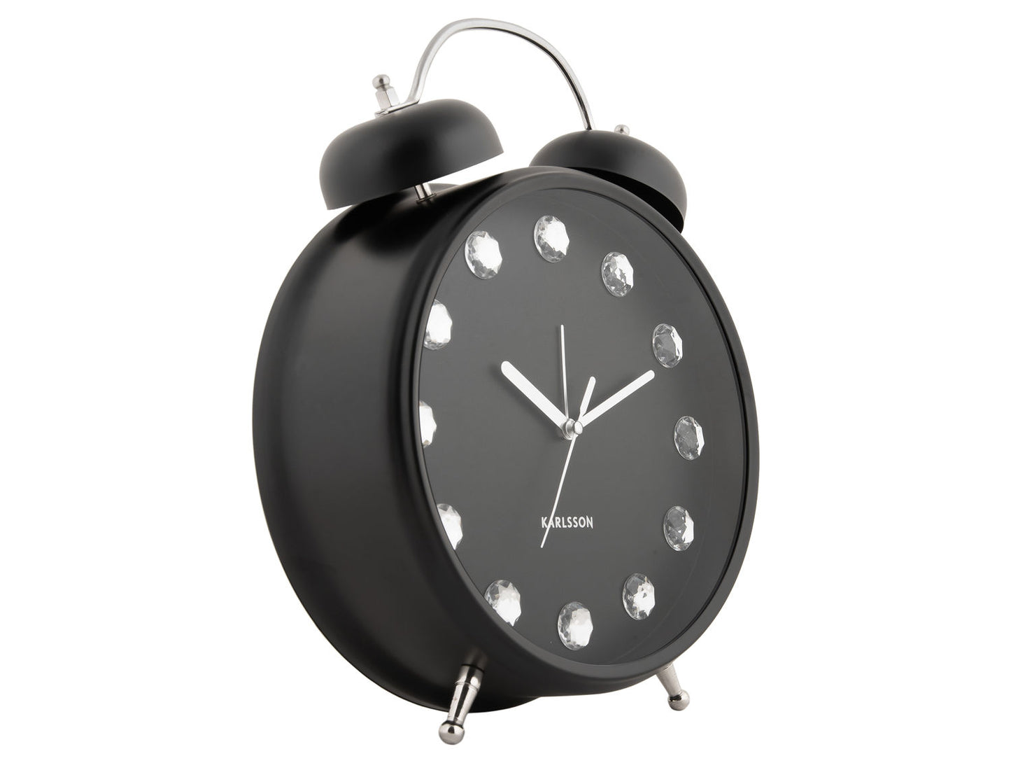 Karlsson Alarm clock Glam Diamonds XL black