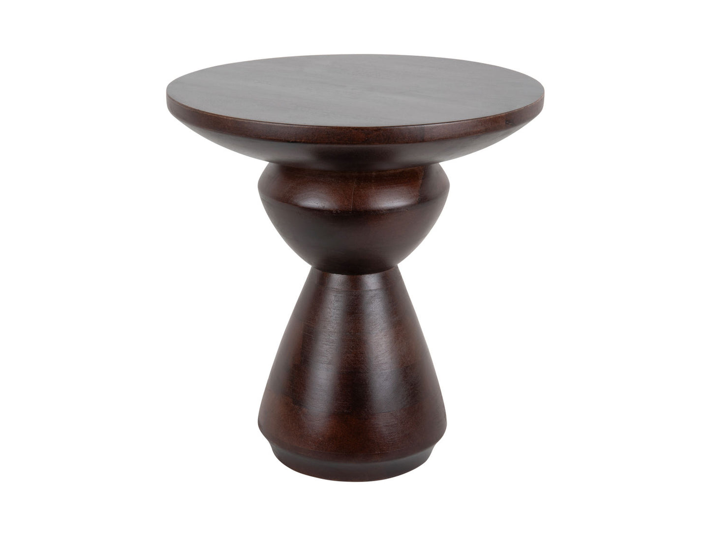 Leitmotiv Side table Noche small mango wood walnut lacquer