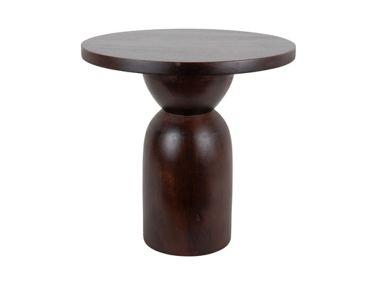 Leitmotiv Side table Noche large mango wood walnut lacquer