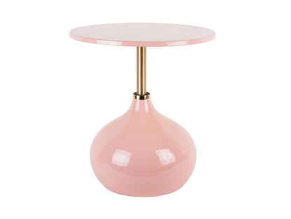 Leitmotiv Side table Kensi enamel flamingo pink