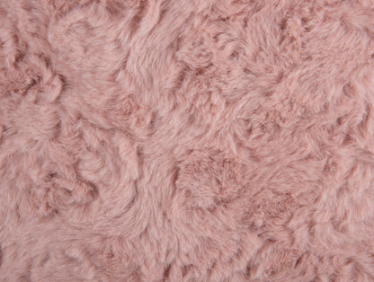 Leitmotiv Pouf Tierno furry faded pink