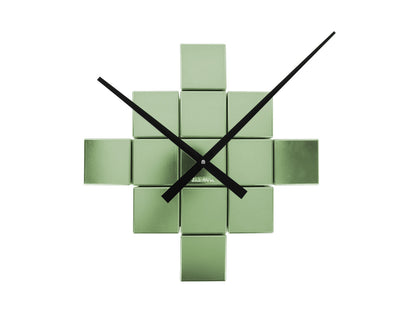 Karlsson Wall clock DIY Cubic metallic green