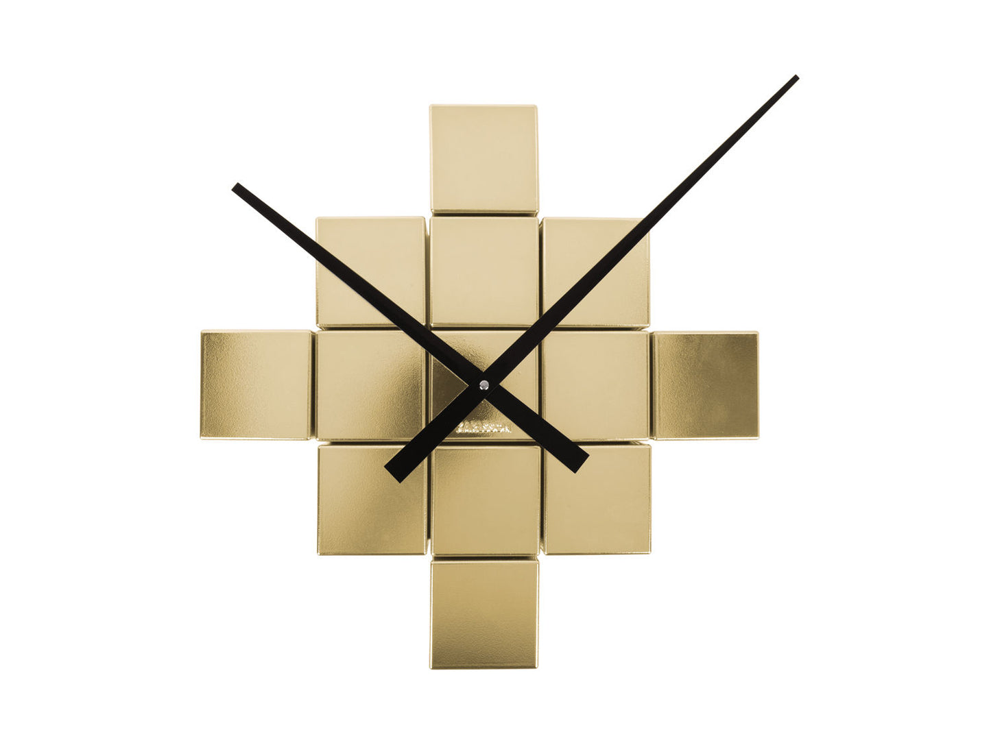 Karlsson Wall clock DIY Cubic metallic gold