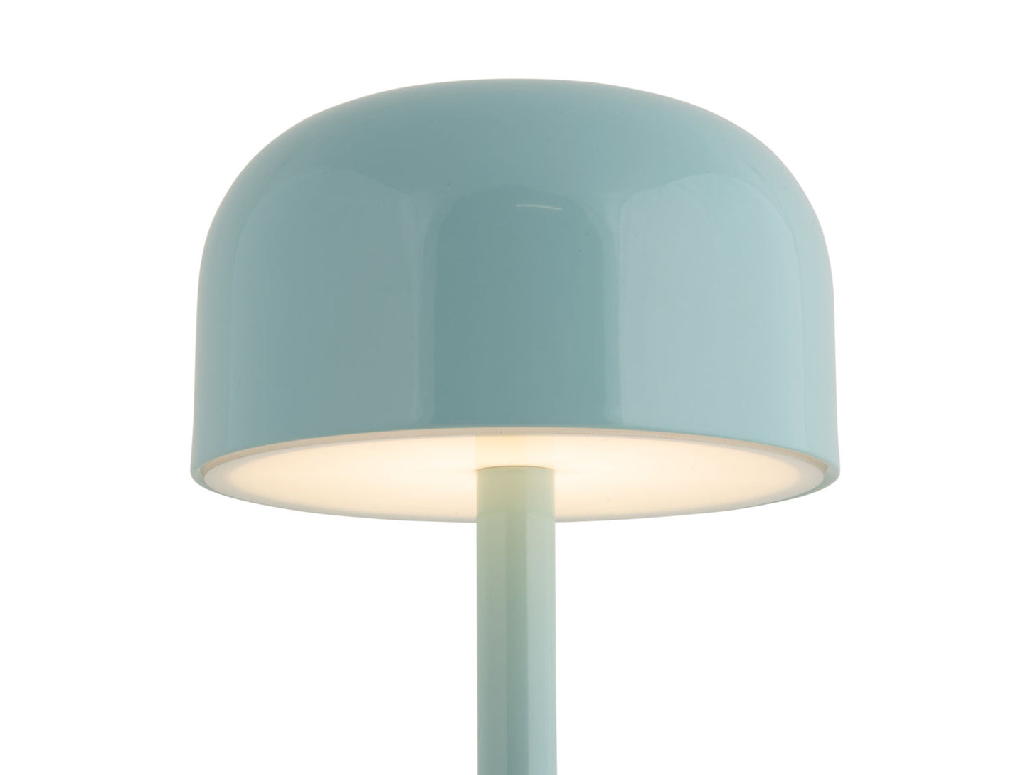 Leitmotiv Table lamp James LED iron shiny misty blue