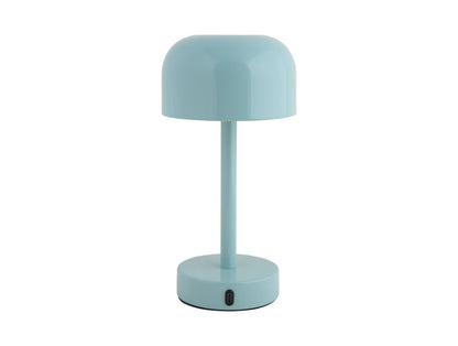 Leitmotiv Table lamp James LED iron shiny misty blue