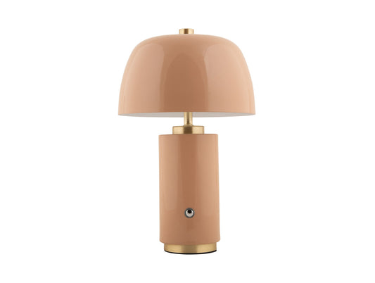 Leitmotiv Table lamp Freya LED iron soft brown