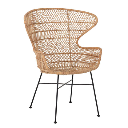 Bloomingville Oudon Loungestol, Natur, Rattan