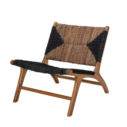 Creative Collection Grant Loungestol, Sort, Teak