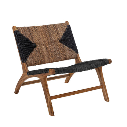 Creative Collection Grant Loungestol, Sort, Teak