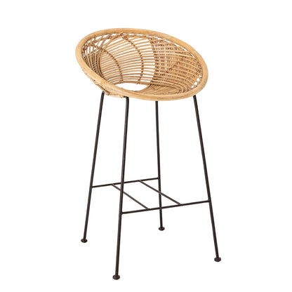 Bloomingville Yonne Barstol, Natur, Rattan