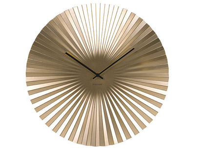 Karlsson Wall clock Sensu XL steel gold