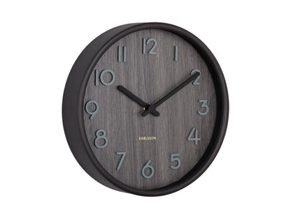 Karlsson Wall clock Pure small walnut wood